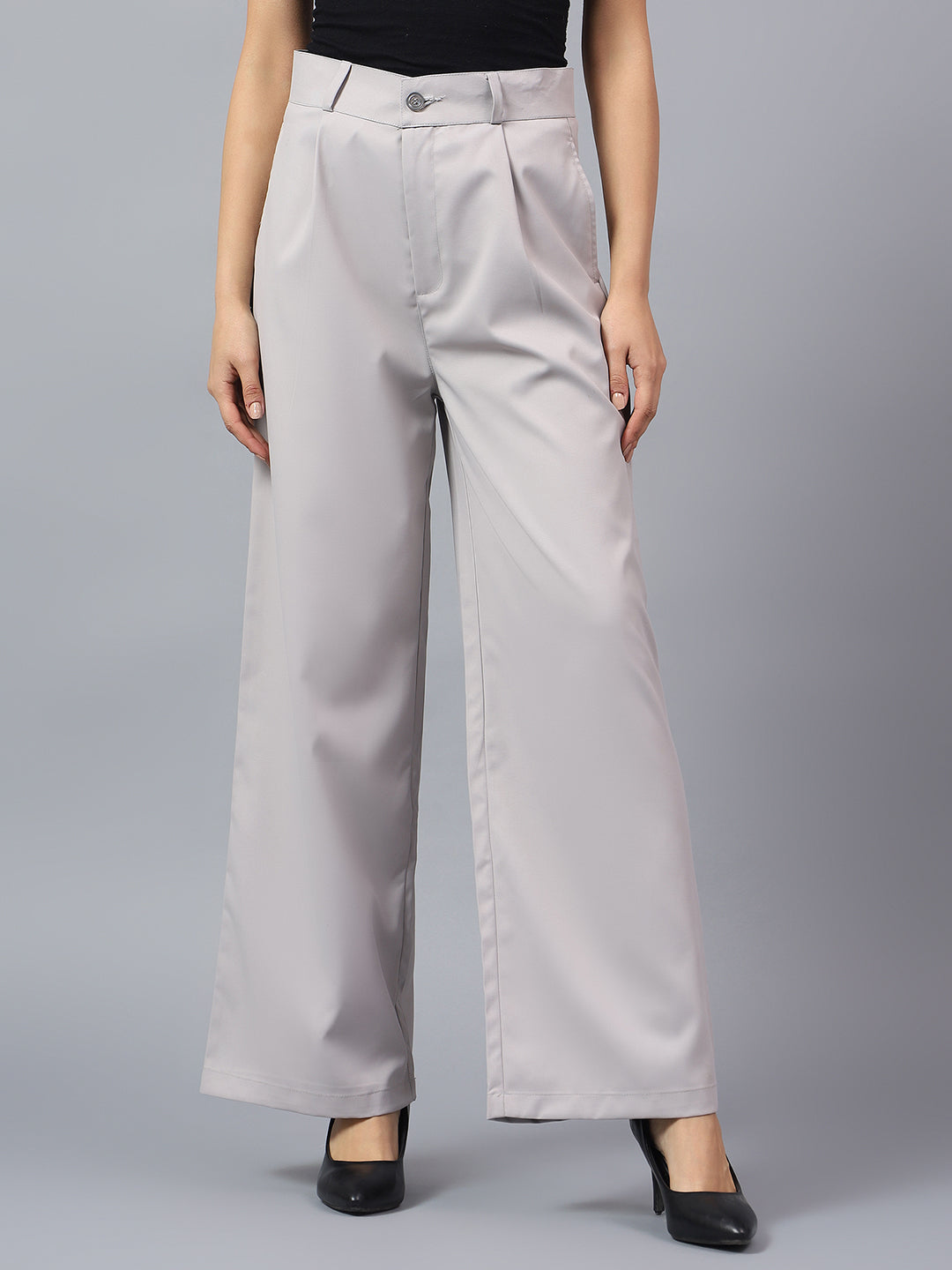 Tailored Wide-Leg Trousers