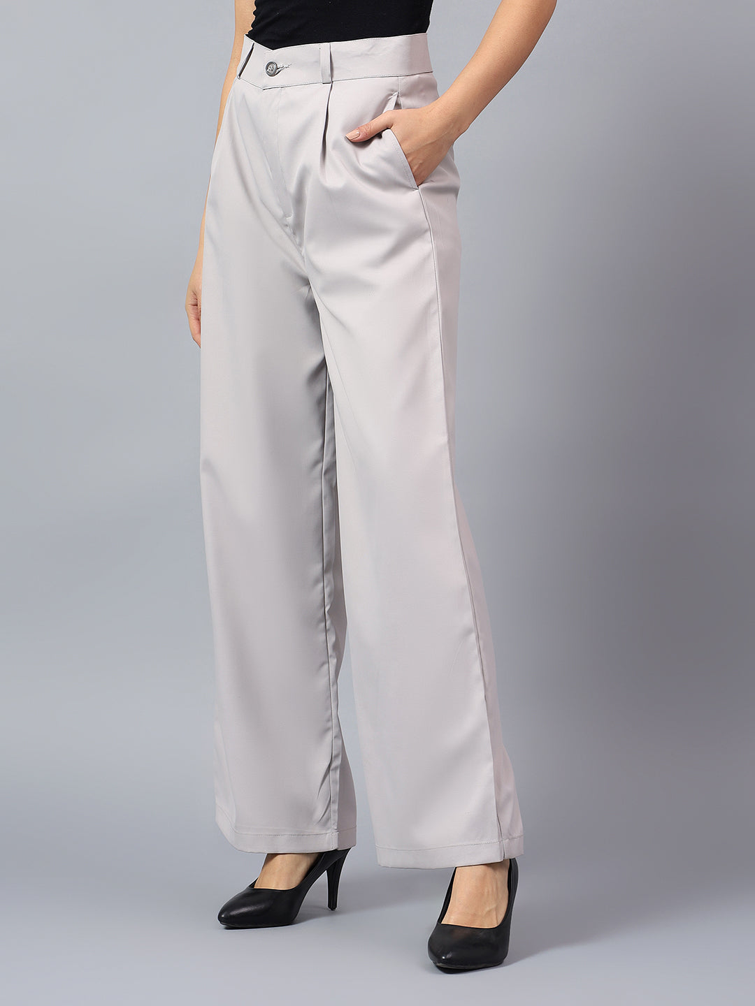 Tailored Wide-Leg Trousers