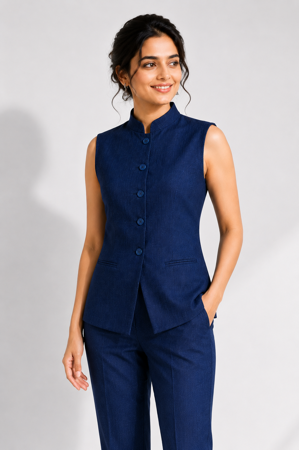 Women’s Elegant Sleeveless Co-Ord Suit Set
