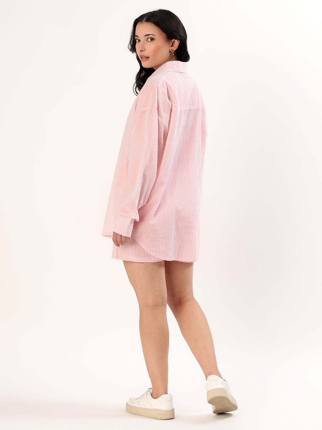 Pink Stripe Relaxed Co-Ord Set